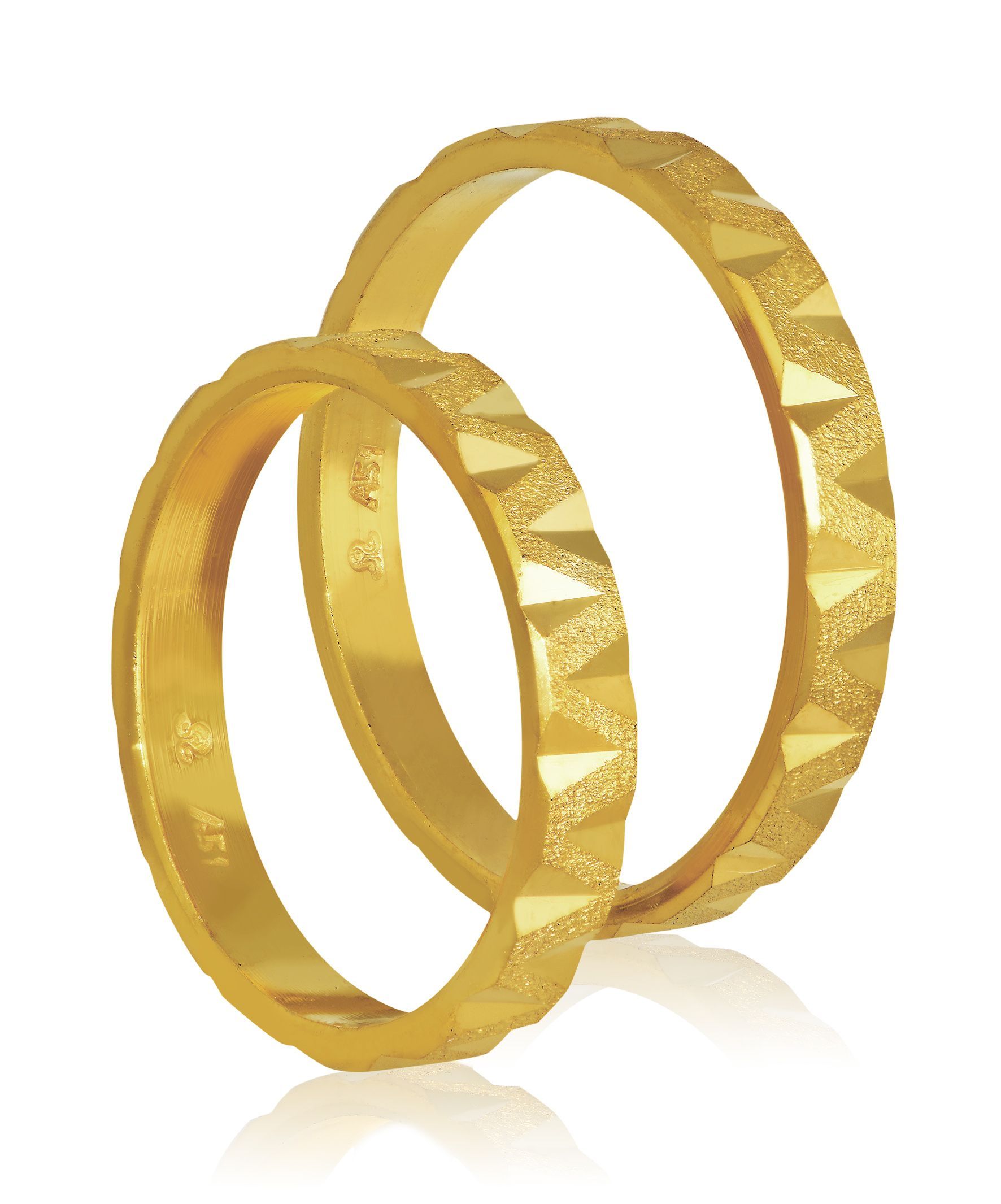Golden wedding rings 3mm (code 409)
